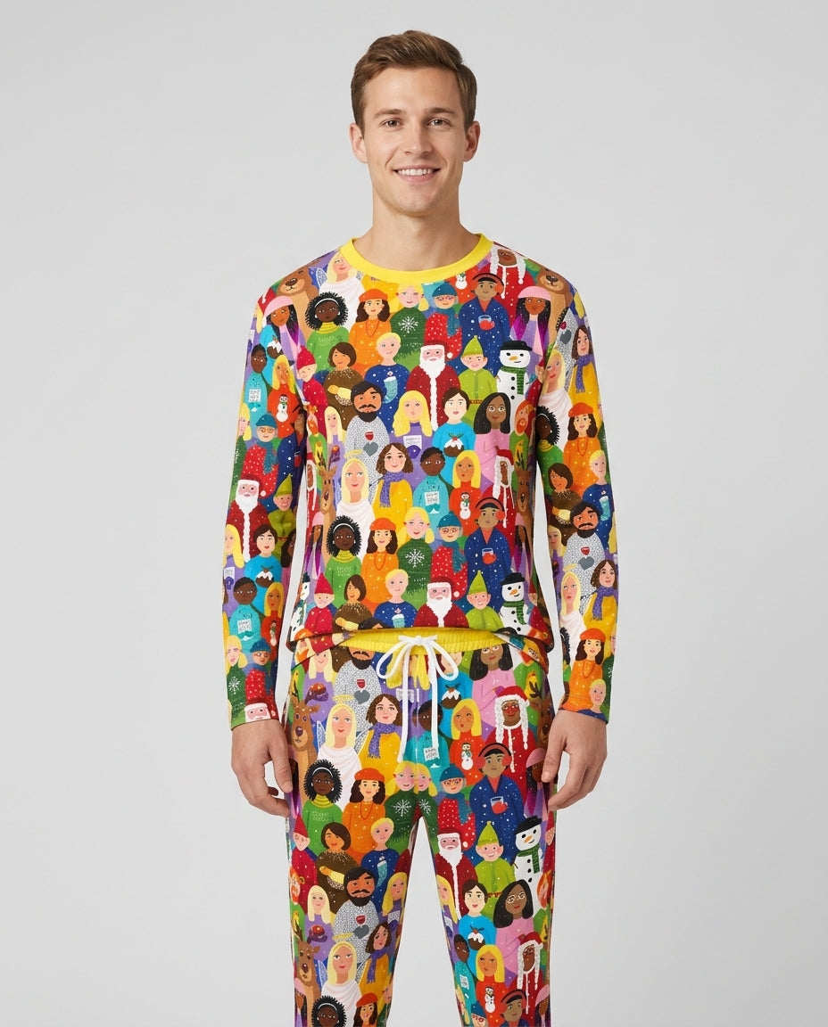 Together for Christmas Bamboo Men's Pajama Set