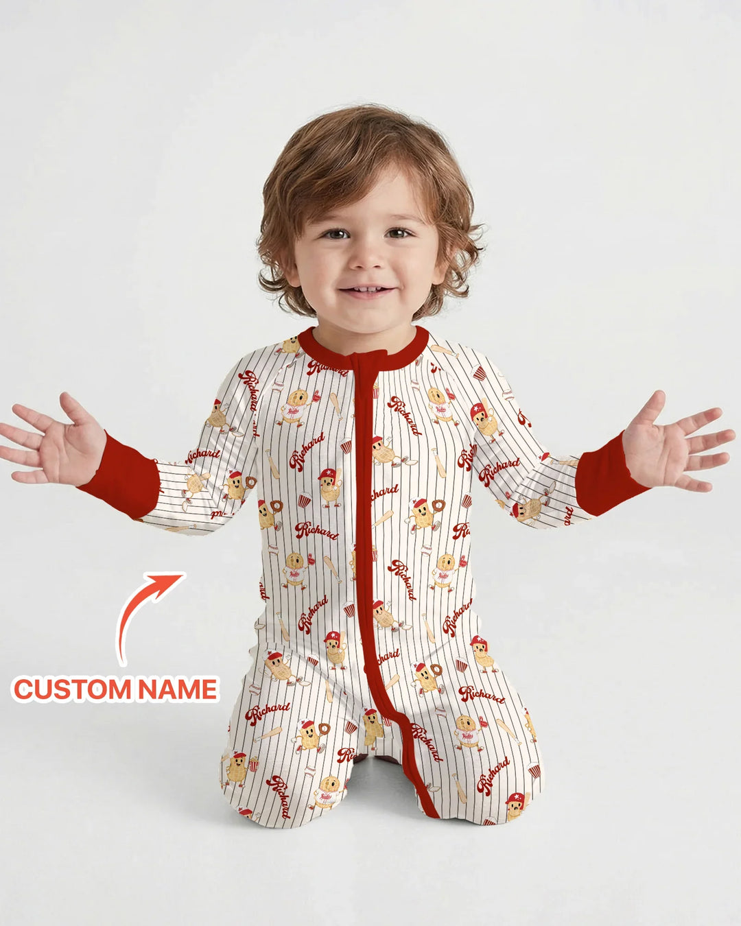 Custom Nam Retro Ballgame Bamboo Convertible Zippy