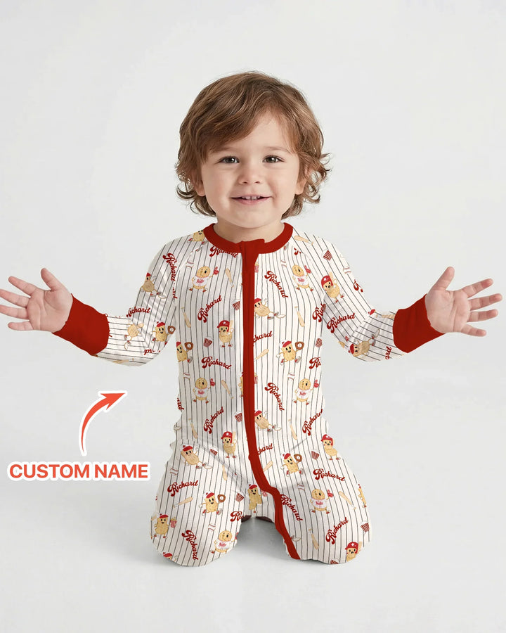 Custom Nam Retro Ballgame Bamboo Convertible Zippy