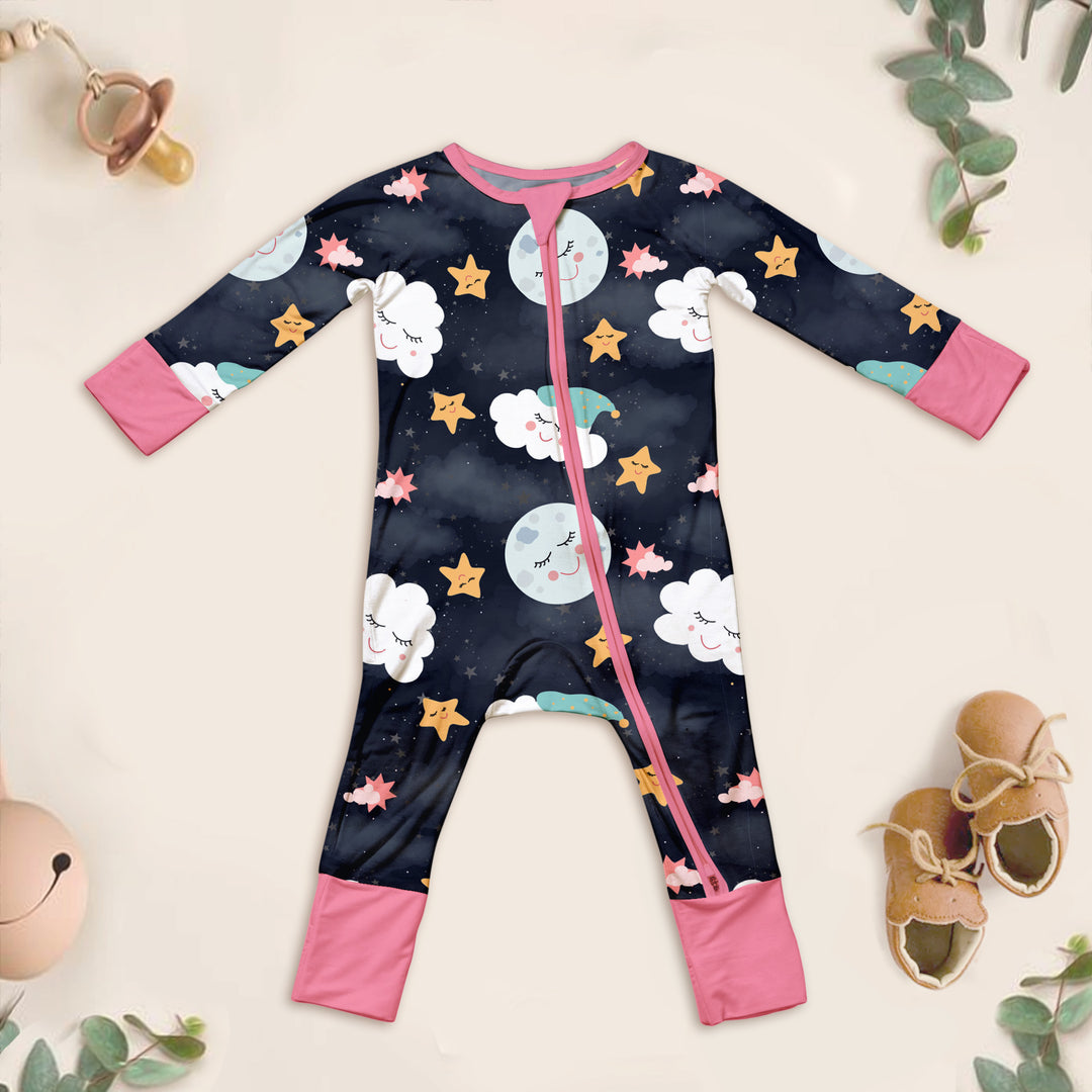 Pink To the Moon & Back Bamboo Outfit for Baby – Sweet and Dreamy