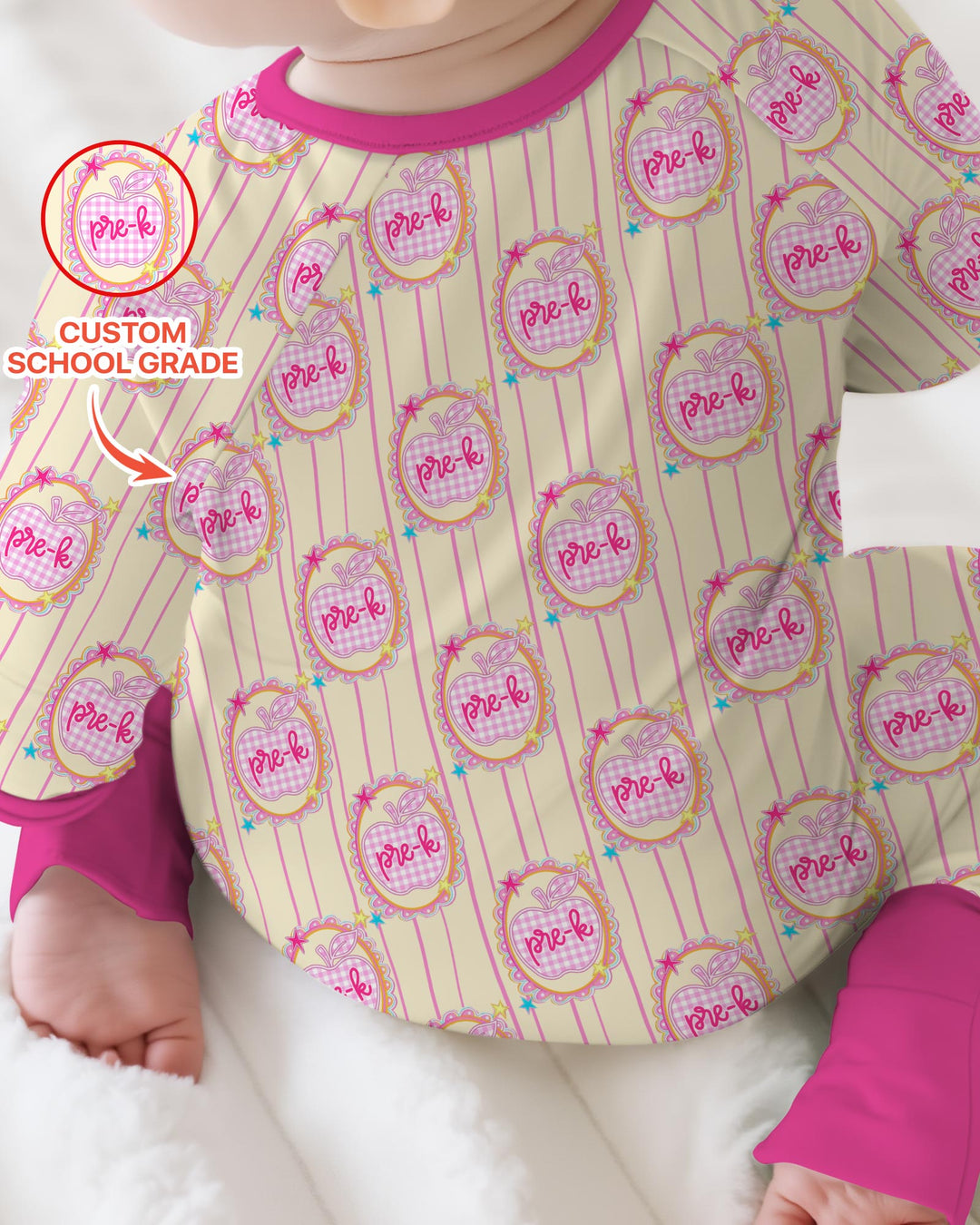 Gerippte Babykleidung mit individuellem Foto - Weich &amp; Skizzenhaft