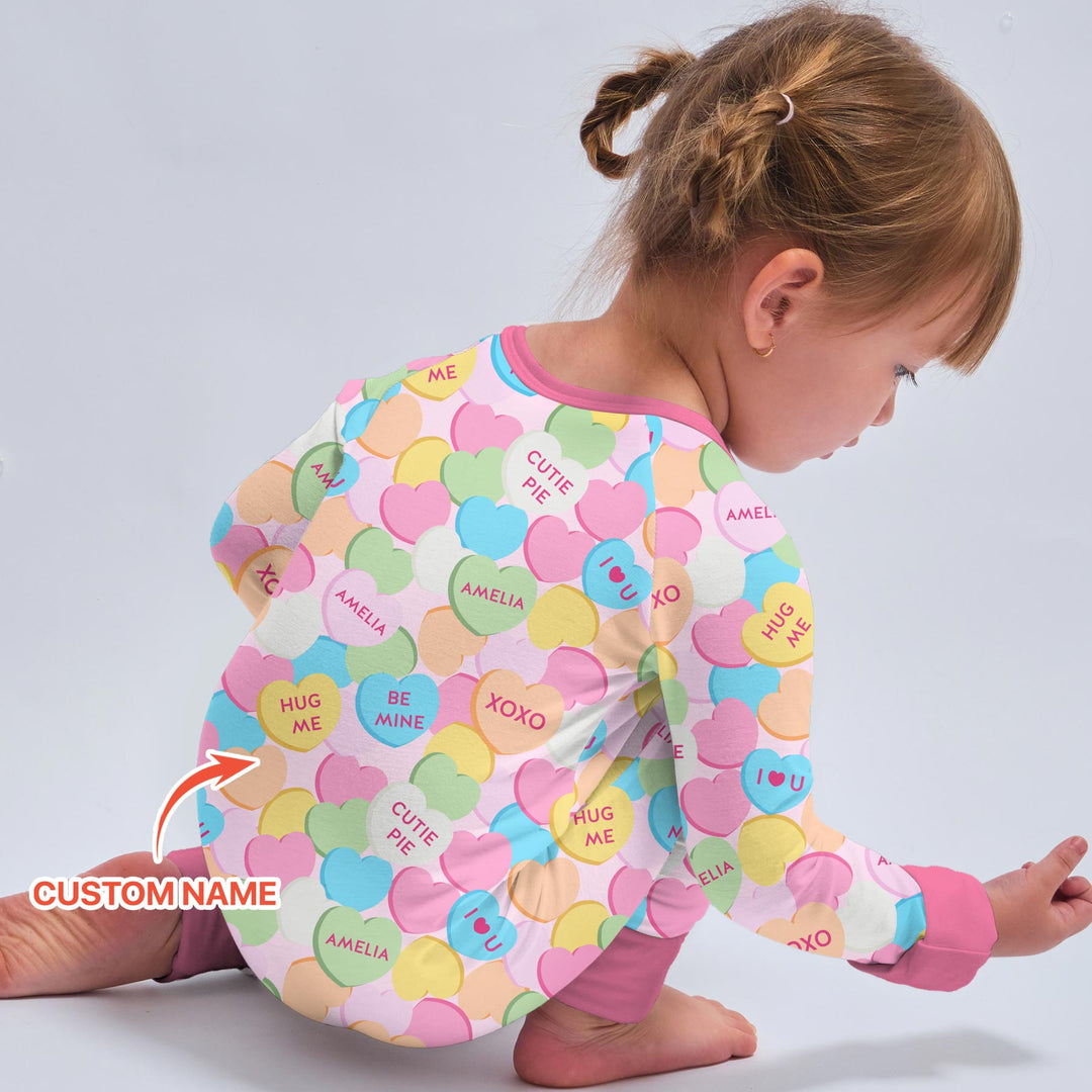 Valentine Candy Crush Family Matching Convertible Zippy