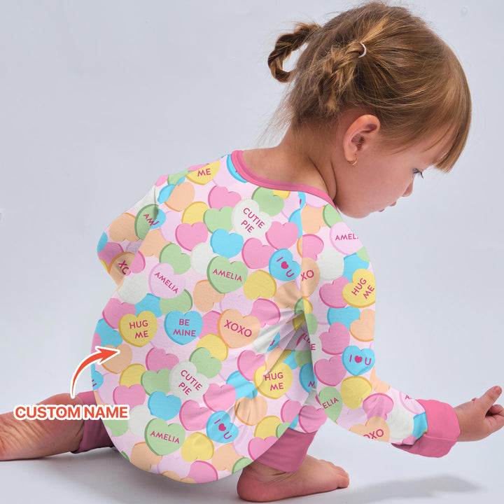 Valentine Candy Crush Family Matching Convertible Zippy