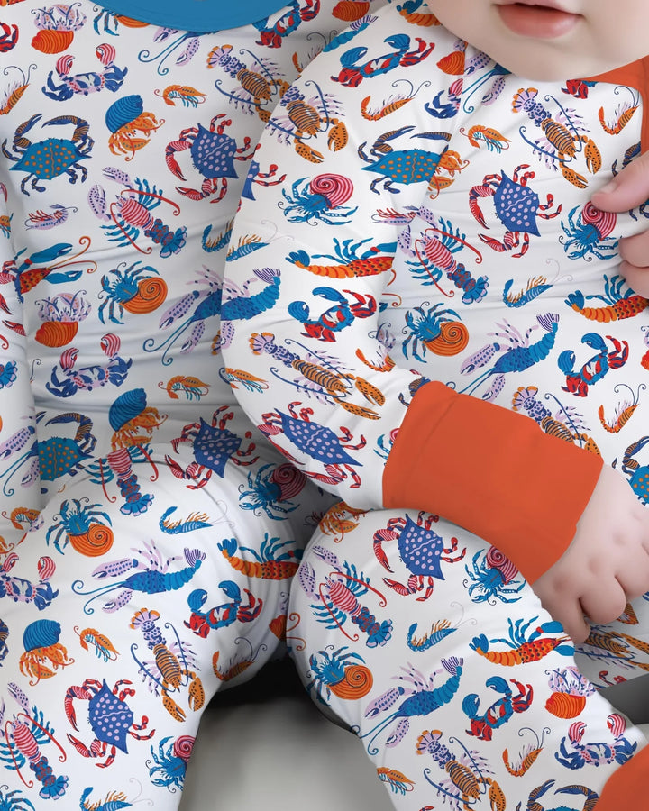 Crustacean Nation Family Matching Bamboo Convertible Zippy