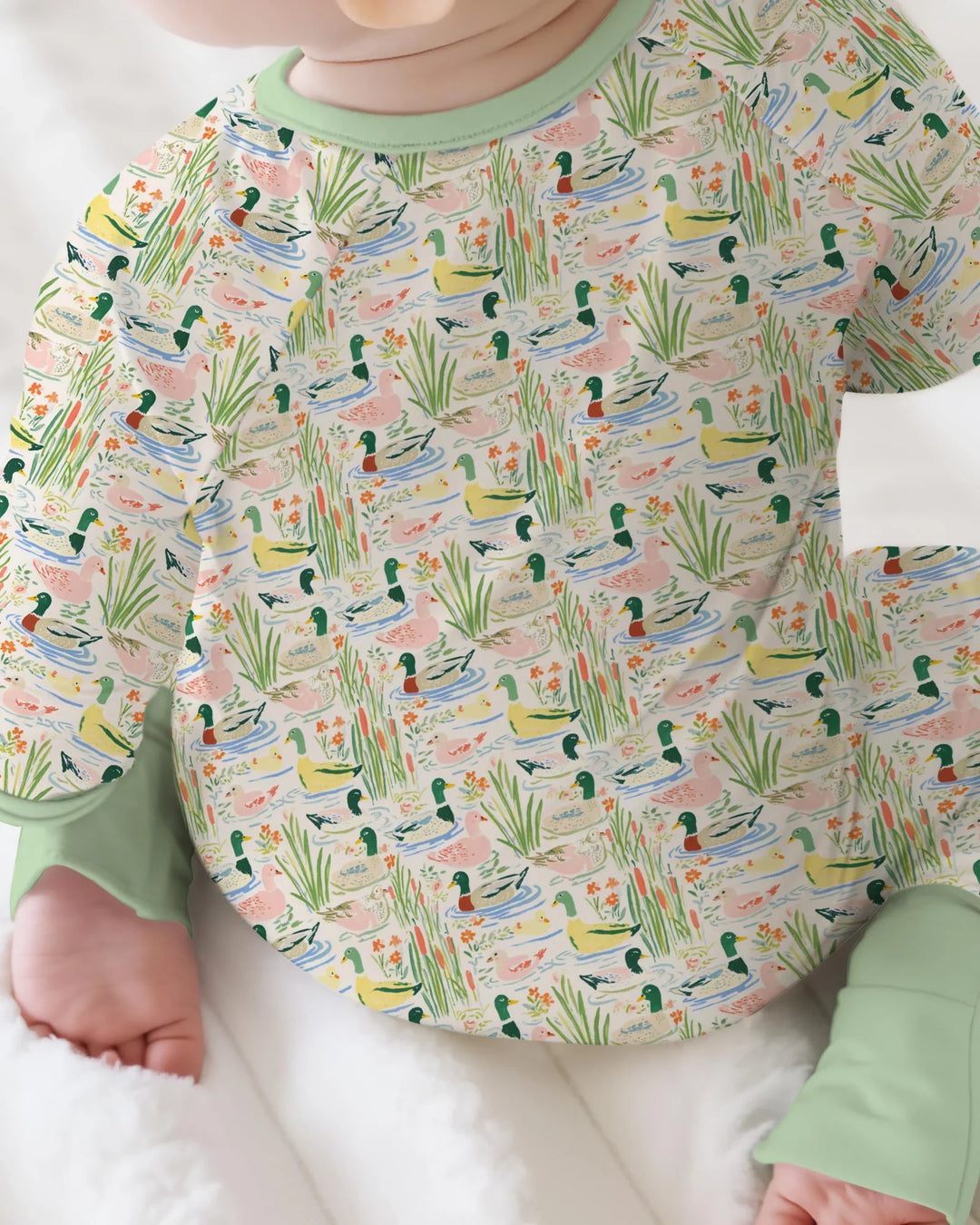 Whimsical Mallard Duck Bamboo Convertible Zippy