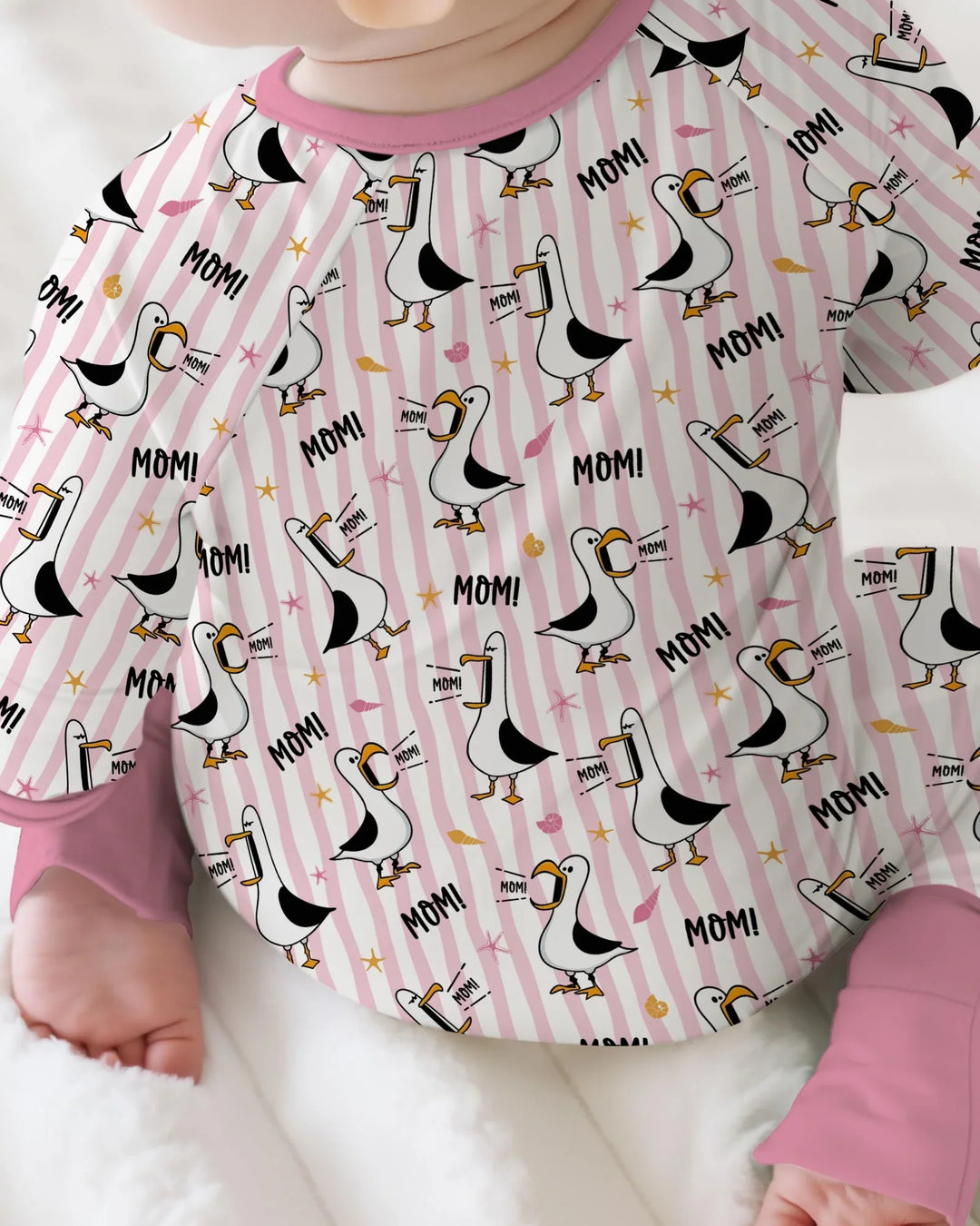 Seagull mom Mom MOM Bamboo Convertible Zippy