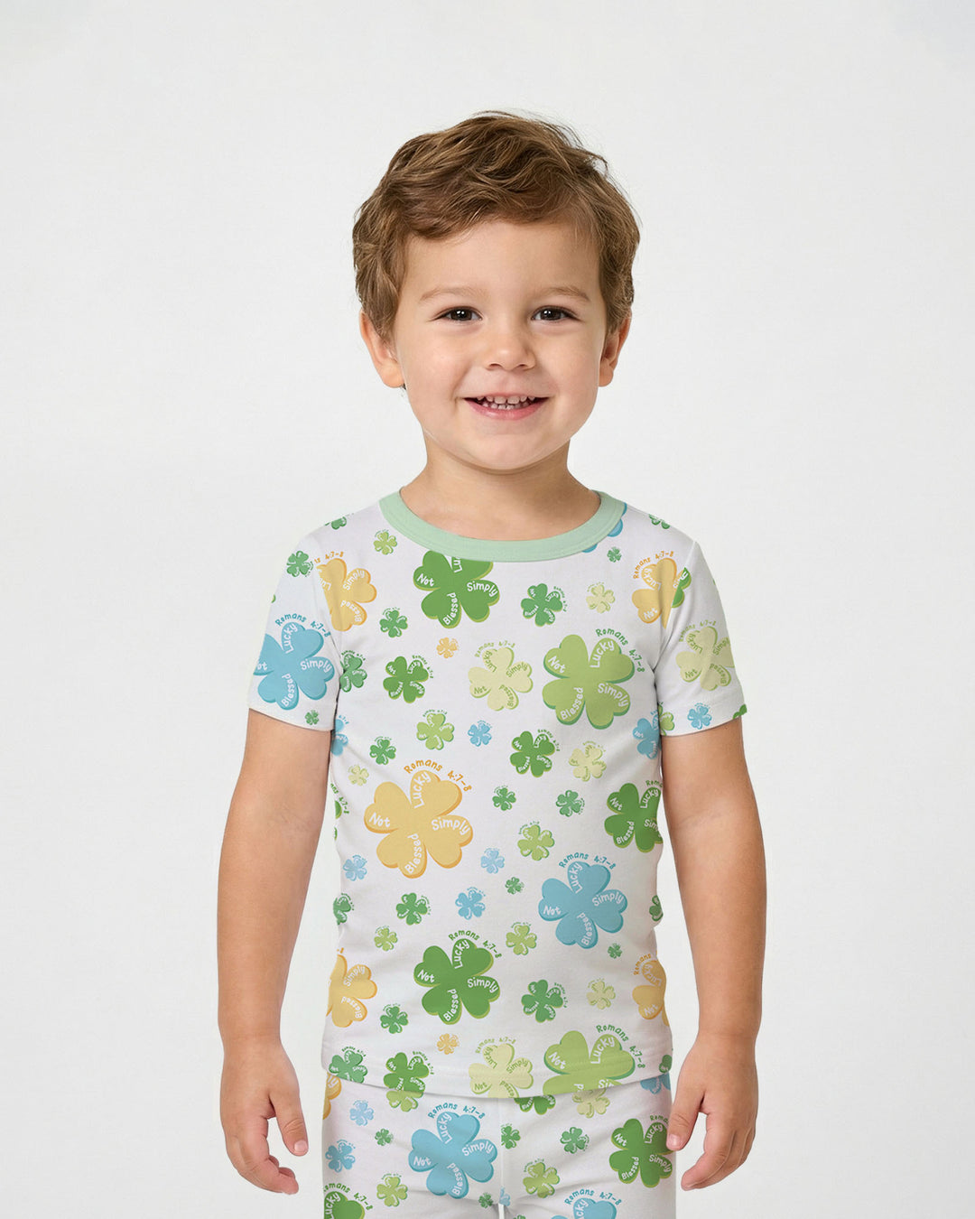 Zweiteiliges, kurzärmliges Pyjama-Set mit Marienkäfern