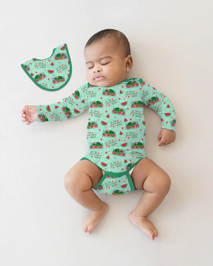 Watermelon Turtle Family Matching Bamboo Bodysuit