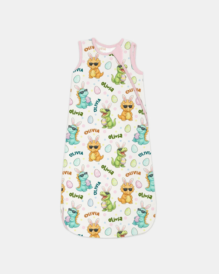 Custom Name Dinosaur on the Hunt Sleep Bag