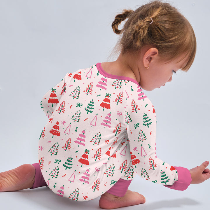 Pink Christmas Tree Farm Convertible Zippy