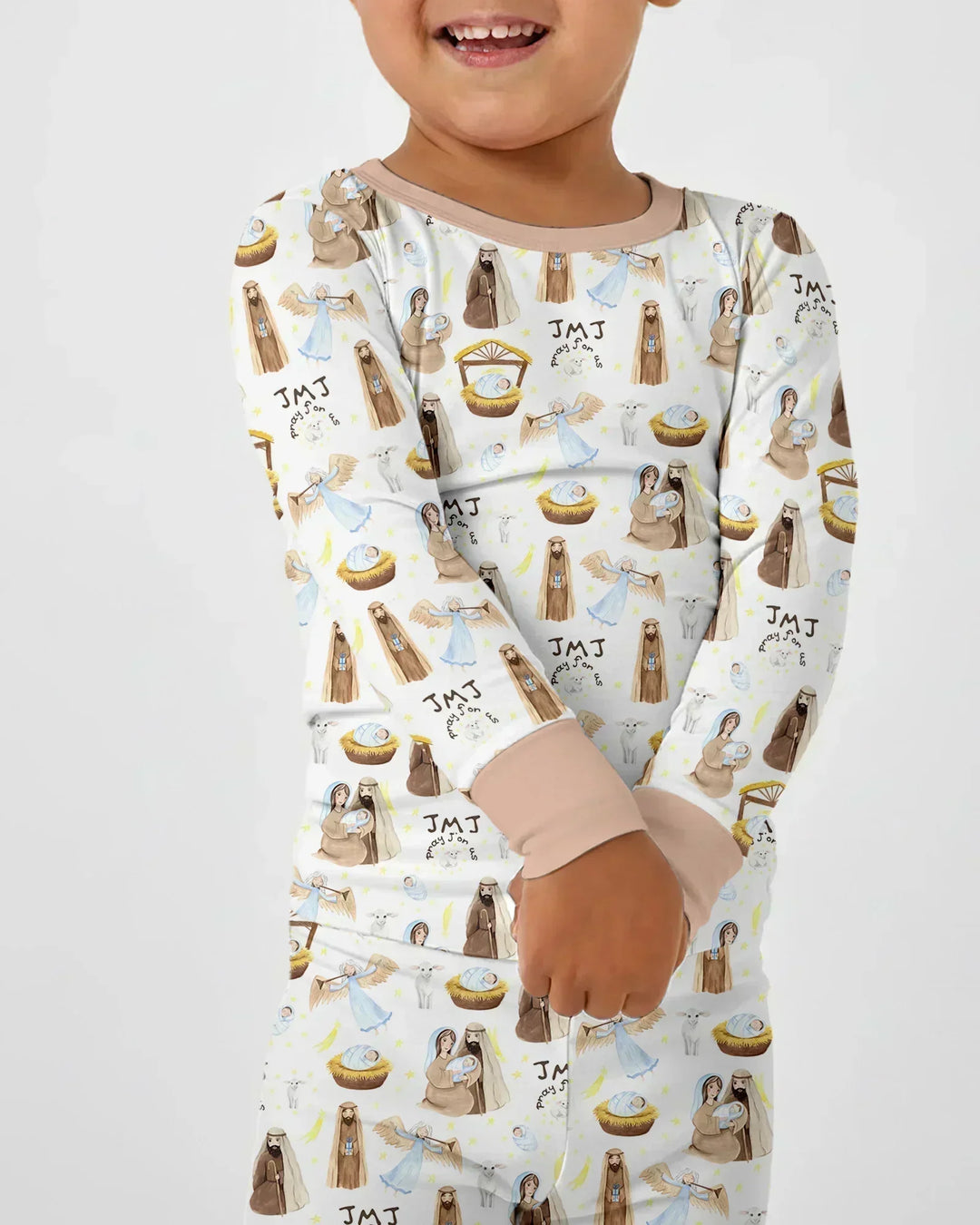 Holy Family Two Piece Long Sleeve Pajama Set