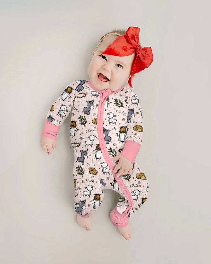 He Is Risen Easter Family Matching Convertible Zippy