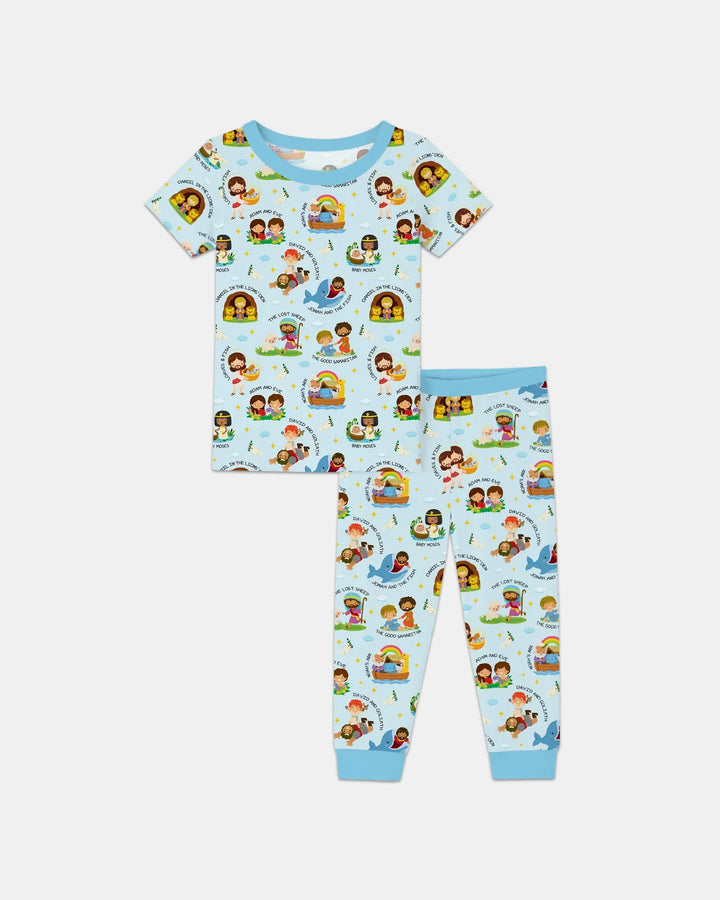Bible Stories Two Piece Short Sleeve Pajama Set