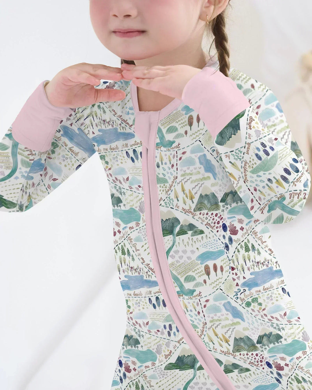 Whimsical Psalms 23 Map Convertible Zippy