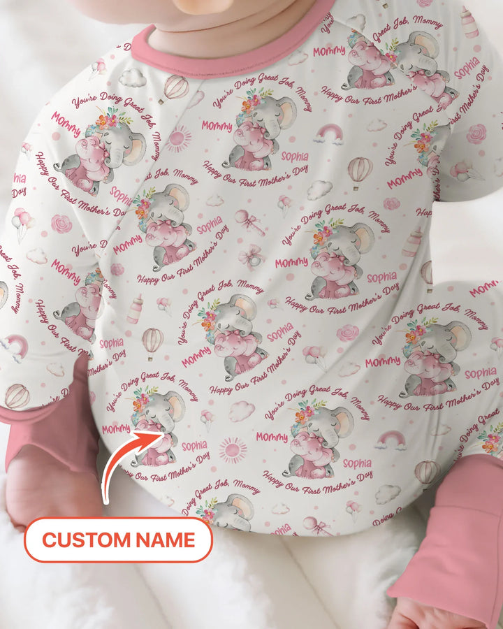 Gerippte Babykleidung mit individuellem Foto - Weich &amp; Skizzenhaft