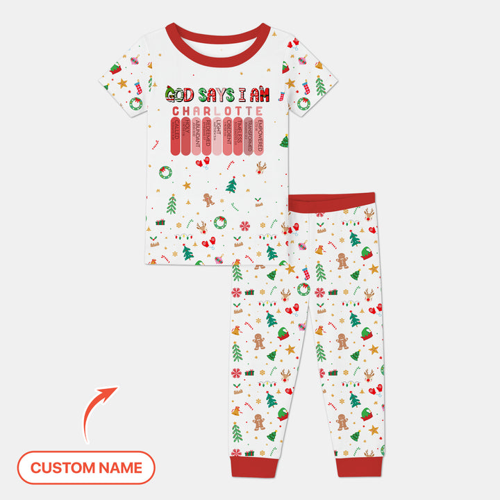 Zweiteiliges, kurzärmliges Pyjama-Set mit Marienkäfern