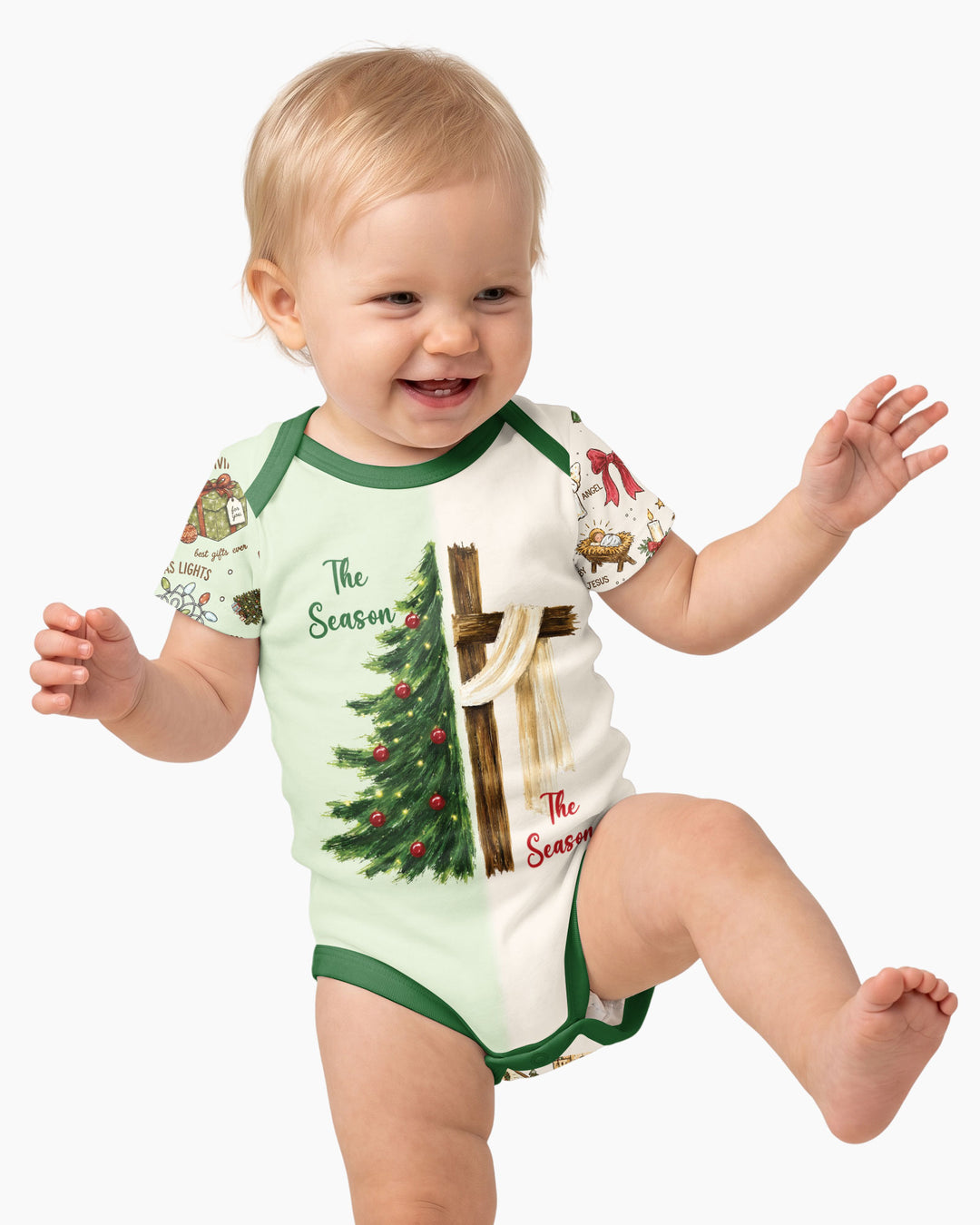 Jesus Is The Reason For The Season Family Matching Bamboo Bodysuit