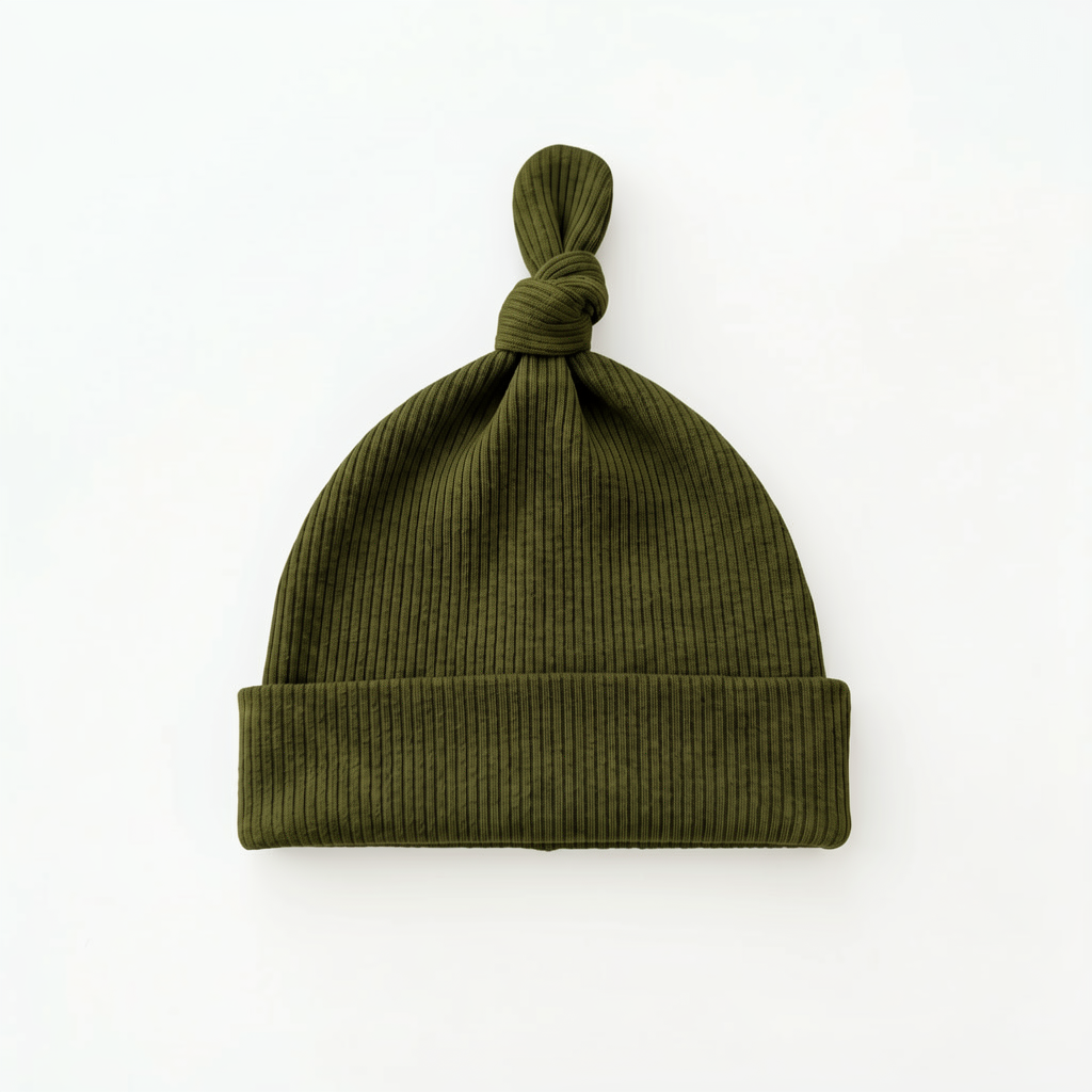Ribbed Bamboo Knotted Hat