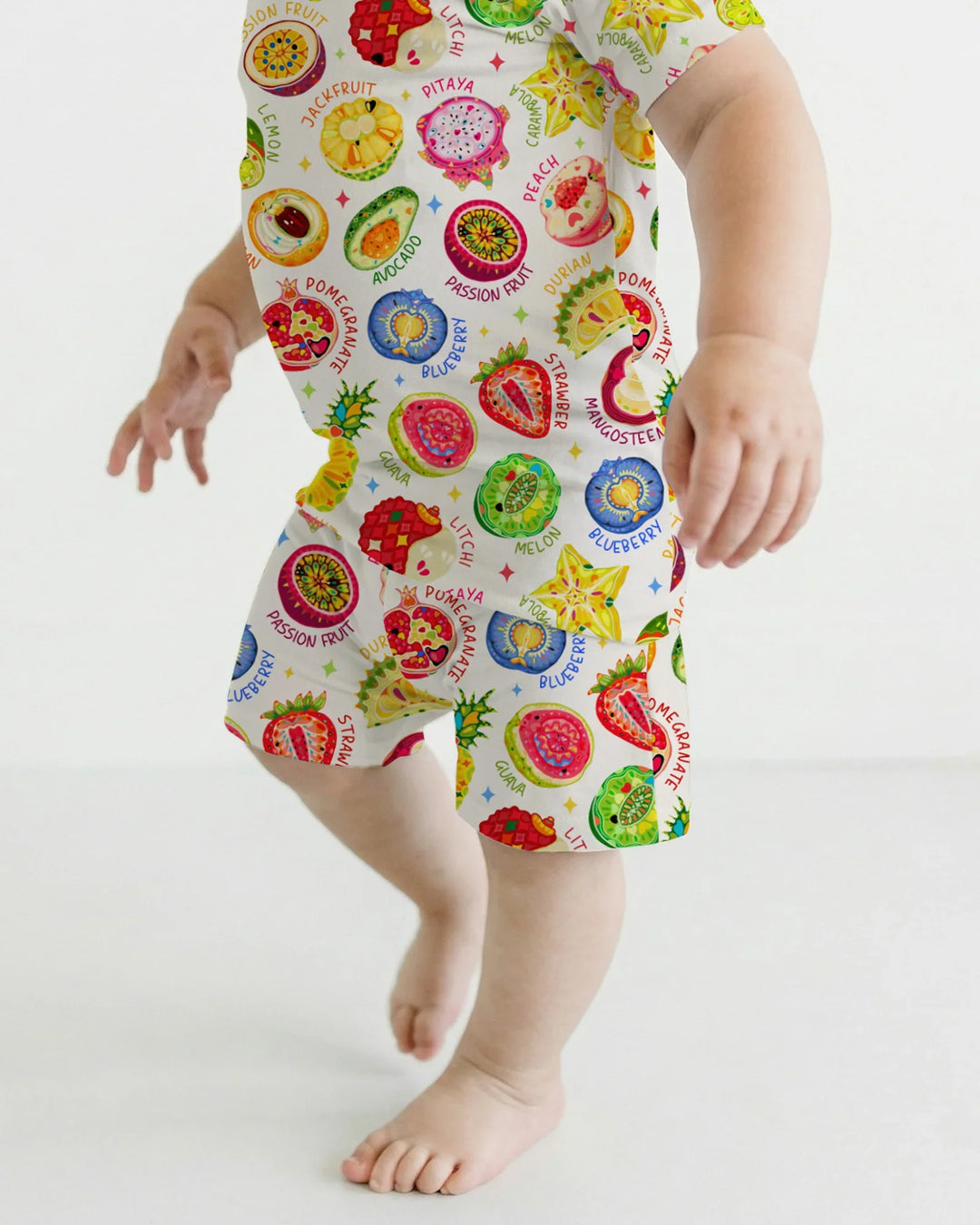 Conjunto de pijama de dos piezas de bambú Juicy World de manga corta y pantalones cortos