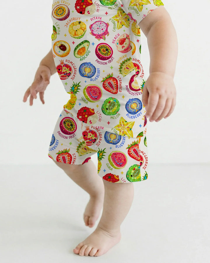 Conjunto de pijama de dos piezas de bambú Juicy World de manga corta y pantalones cortos