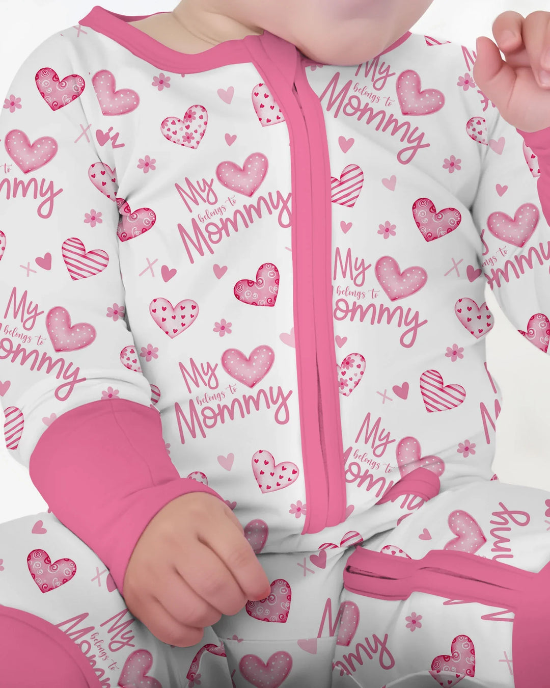 My Heart Belongs To Mommy Bamboo Convertible Zippy