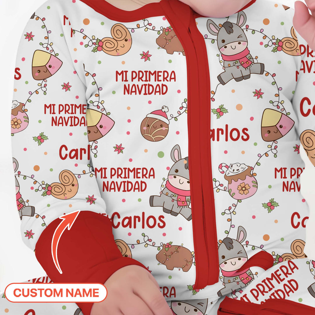 Mi Primera Navidad Custom Name Convertible Zippy , Mi Primera Navidad Custom Name Convertible Zippy - 0-3M