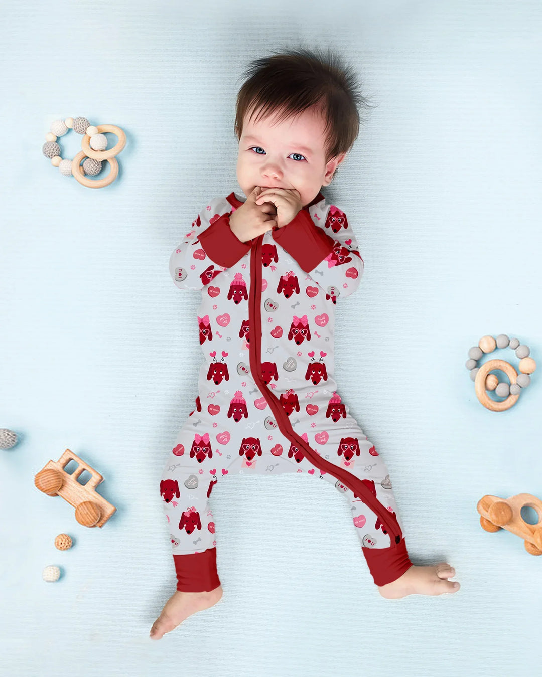 Gerippte Babykleidung mit individuellem Foto - Weich &amp; Skizzenhaft