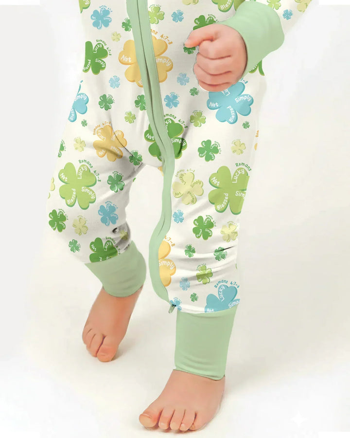 Shamrocks Print St. Patrick's Day Convertible Zippy