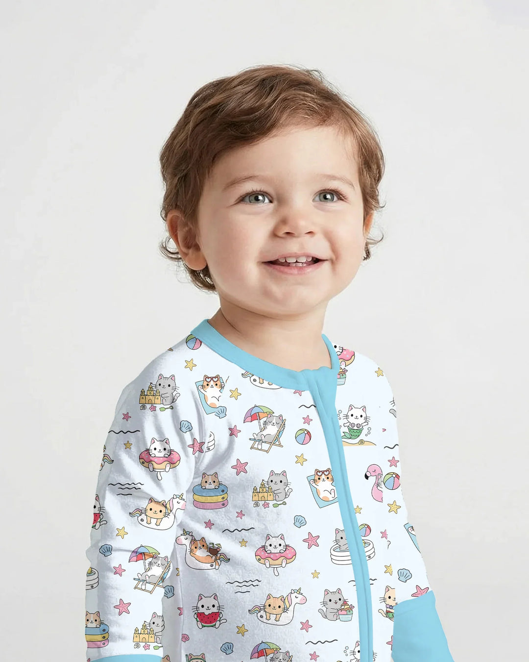 Gerippte Babykleidung mit individuellem Foto - Weich &amp; Skizzenhaft