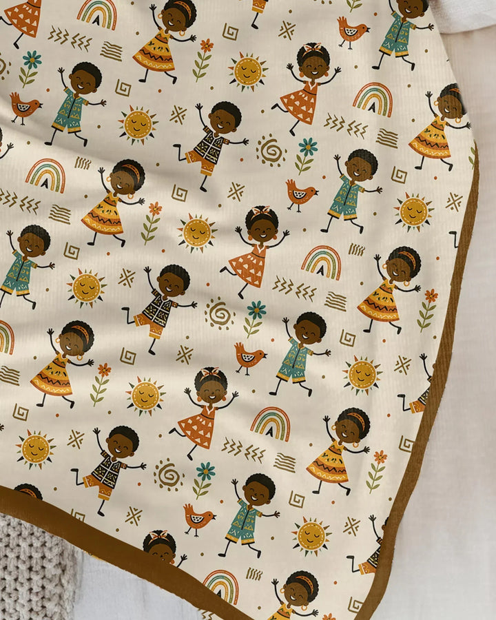Cute African Heritage Bamboo Blanket