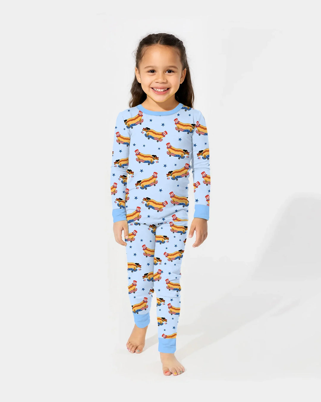 Conjunto de pijama de dos piezas de bambú de manga larga