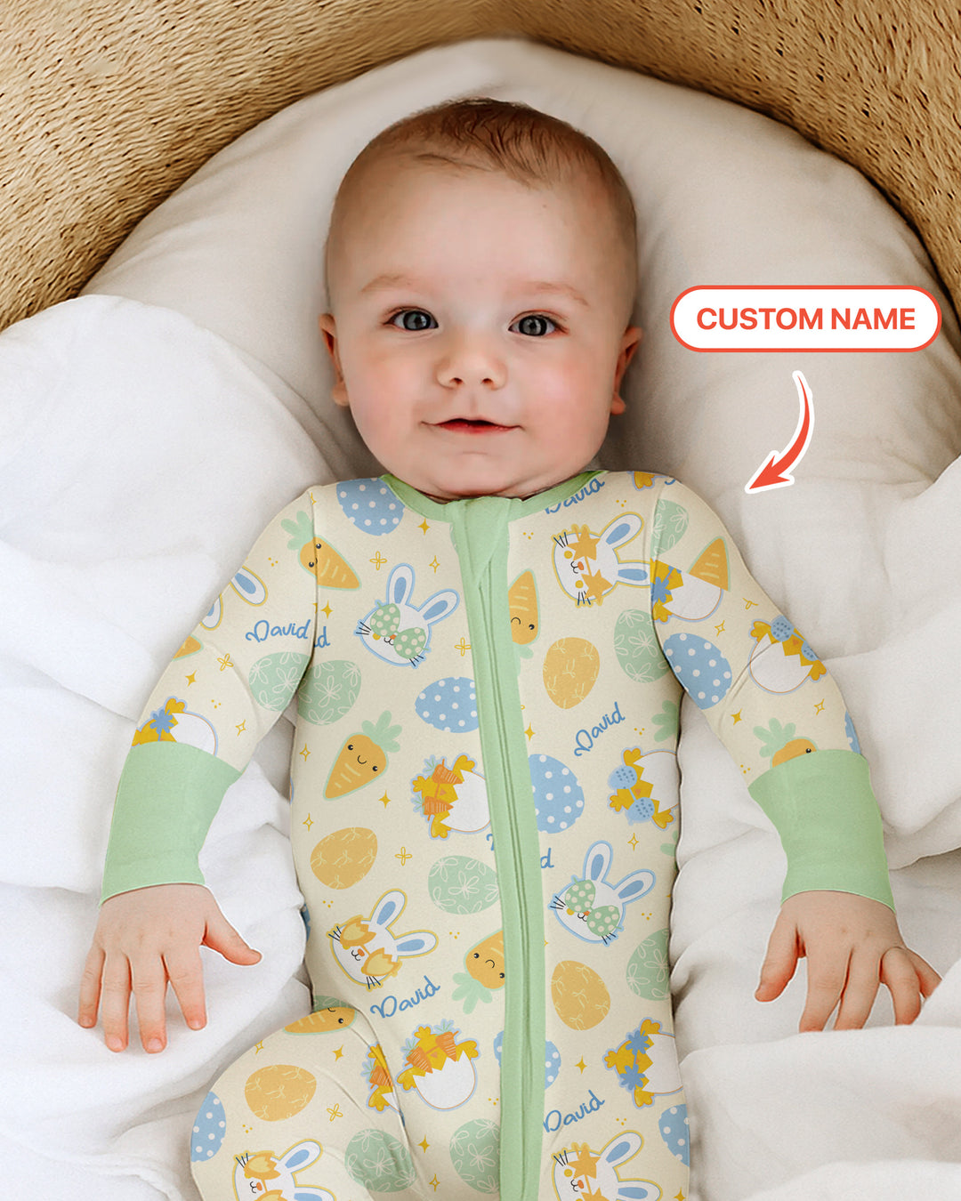 Gerippte Babykleidung mit individuellem Foto - Weich &amp; Skizzenhaft