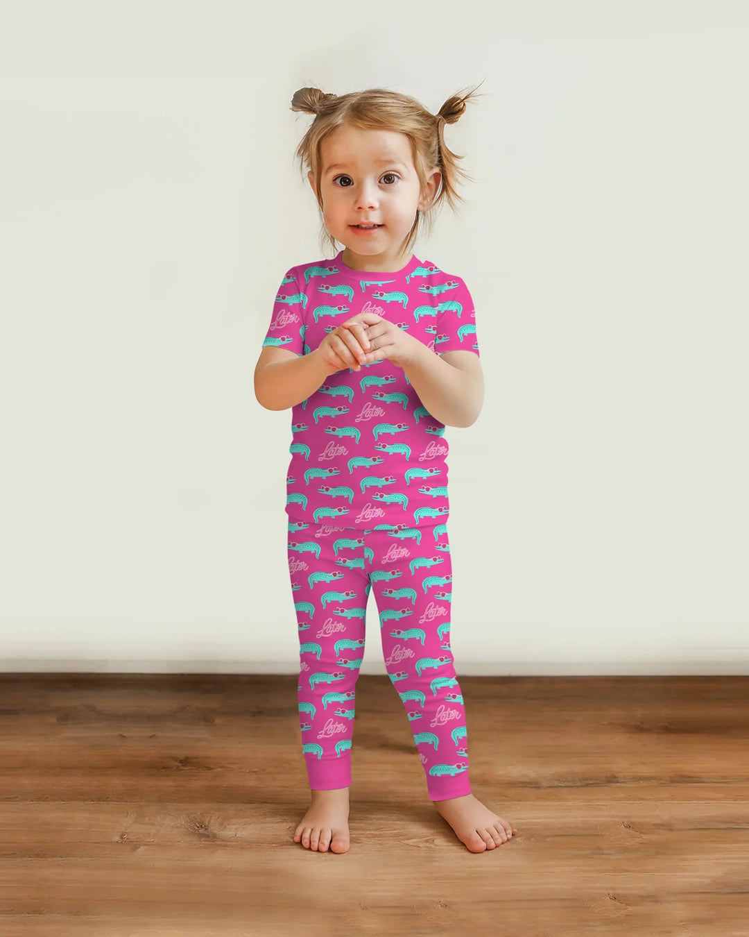 Zweiteiliges, kurzärmliges Pyjama-Set mit Marienkäfern