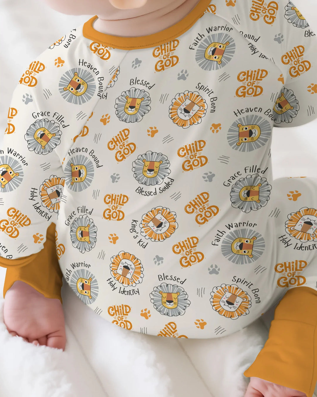 Gerippte Babykleidung mit individuellem Foto - Weich &amp; Skizzenhaft