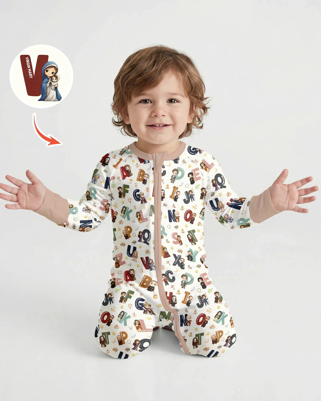 Catholic Saint ABCs Convertible Zippy