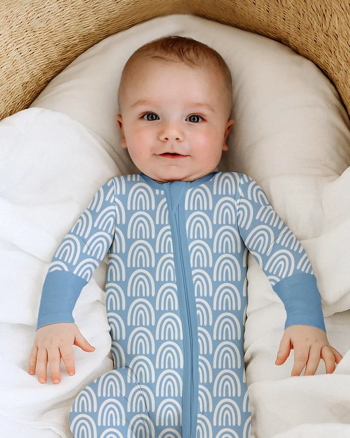 Sky Blue Rainbows Bamboo Convertible Zippy