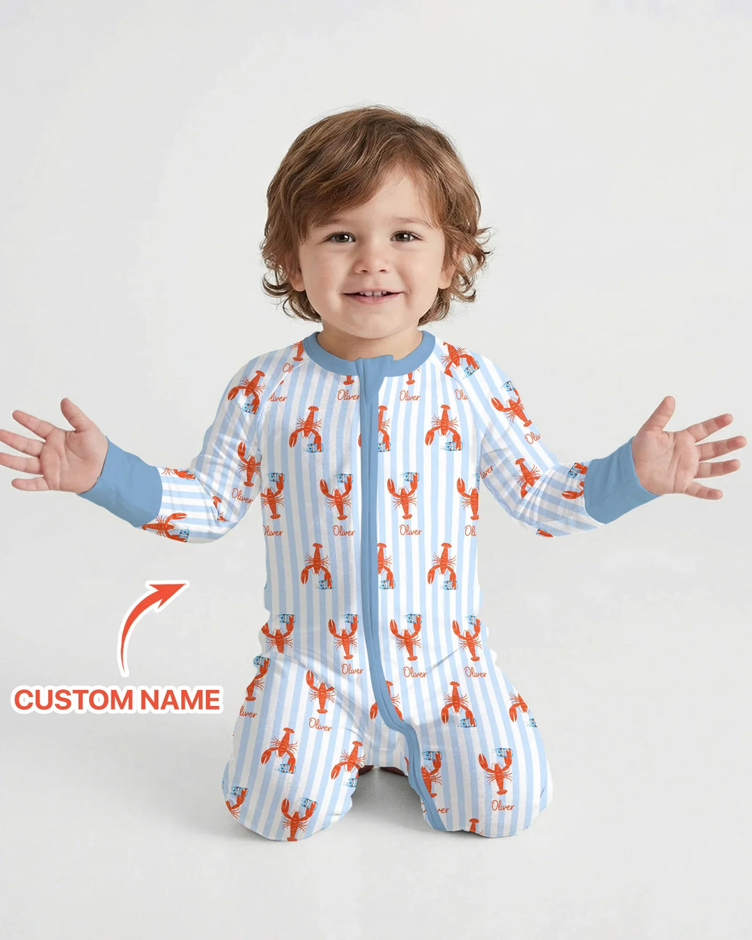 Custom Name Crawfish Beer Season Bamboo Convertible Zippy