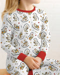 Just A String Cheese Mama Era Mommy & Me Bamboo Two Piece Long Sleeve Pajama Set