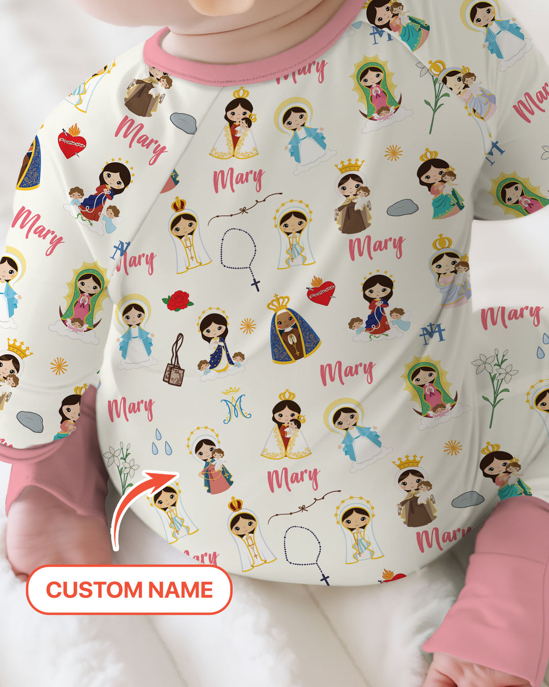 Custom Name Mother Mary Convertible Zippy