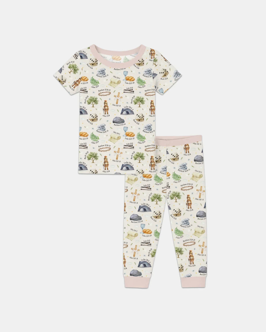 Zweiteiliges, kurzärmliges Pyjama-Set mit Marienkäfern