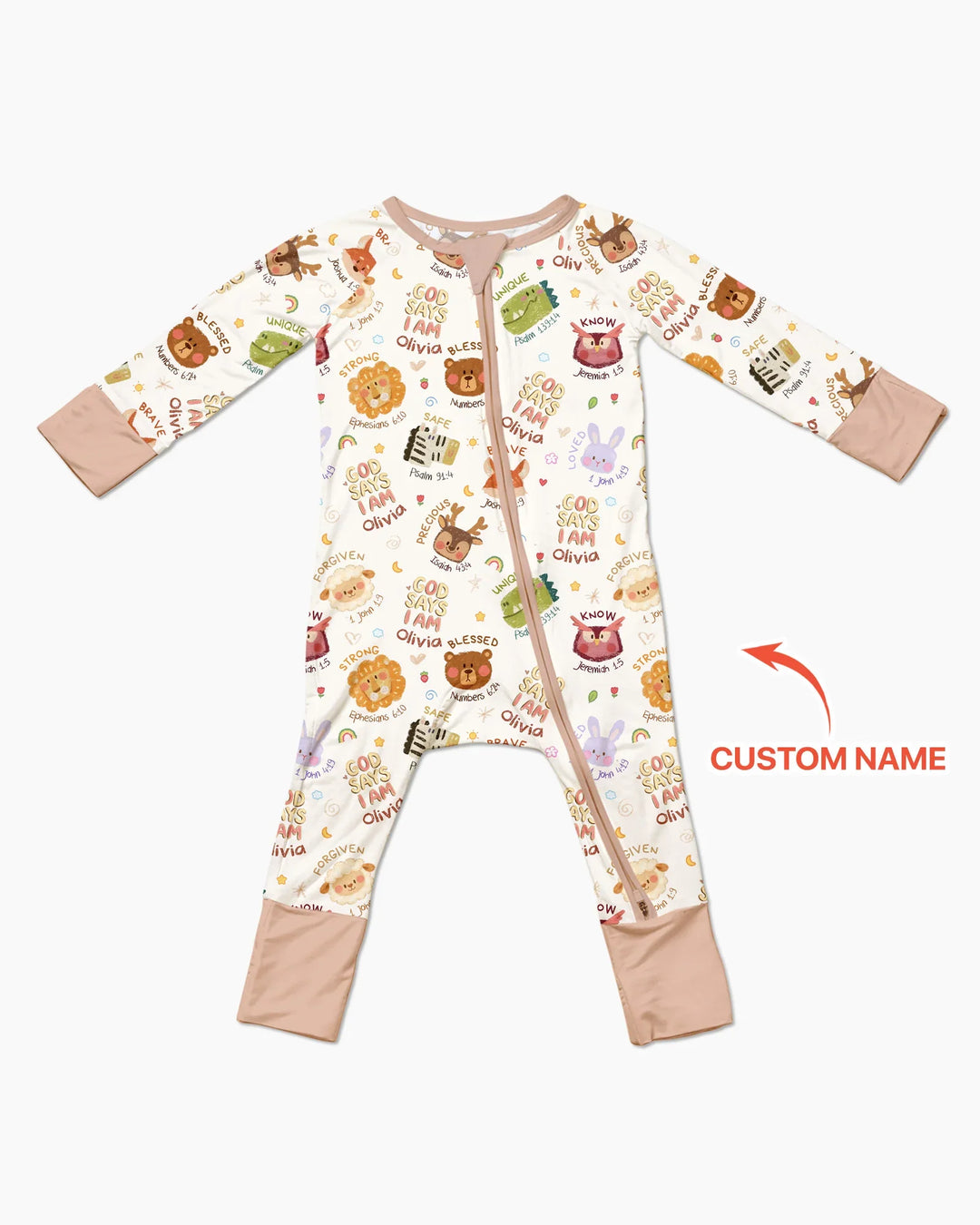 God Says I Am — Little Flock Custom Name Convertible Zippy