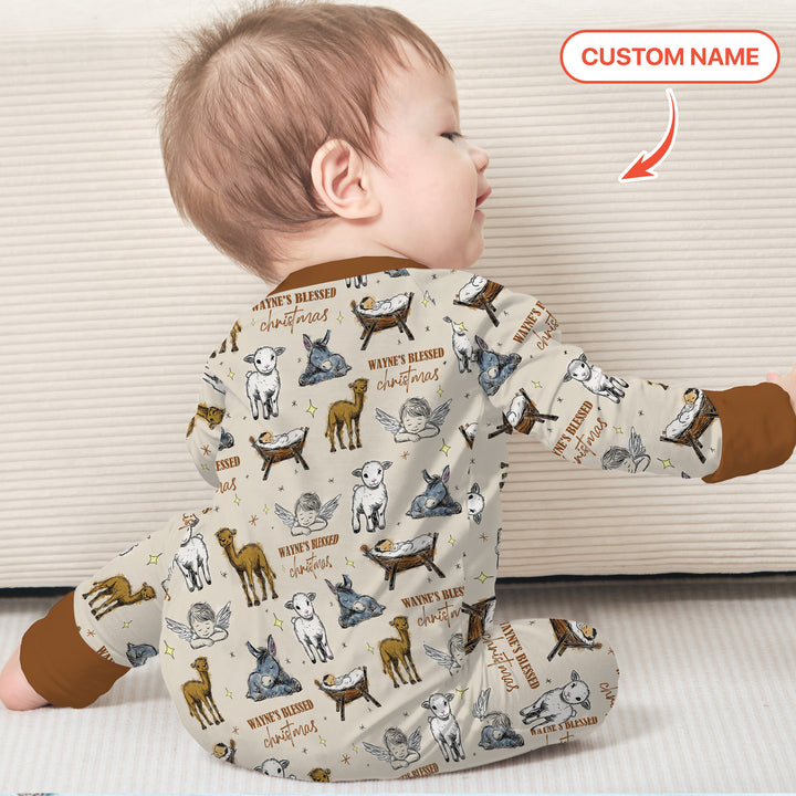 Gerippte Babykleidung mit individuellem Foto - Weich &amp; Skizzenhaft
