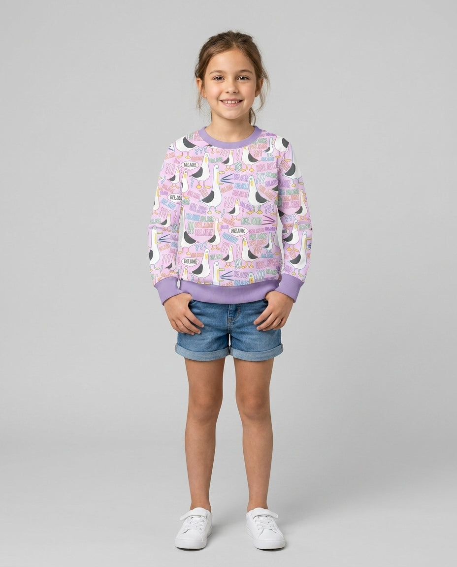 Sudadera de cuello redondo de bambú con plantilla personalizada