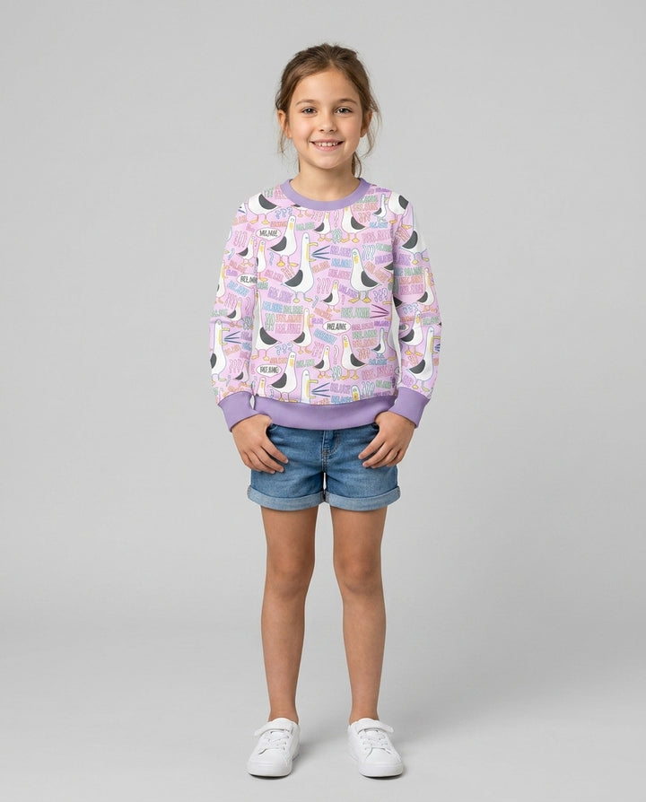 Sudadera de cuello redondo de bambú con plantilla personalizada