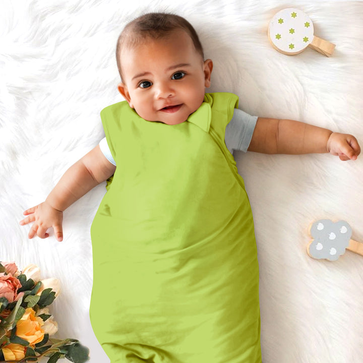 Lime Green Baby Sleep Bag Bambus - lebendig & luftig