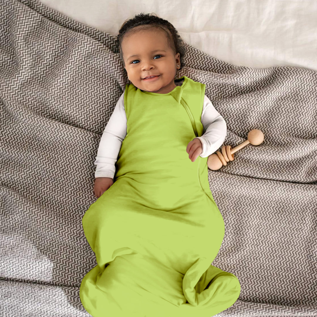 Lime Green Baby Sleep Bag Bambus - lebendig & luftig
