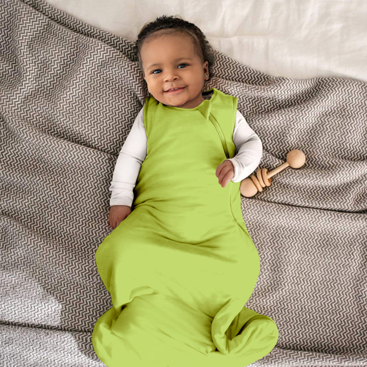Lime Green Baby Sleep Bag Bambus - lebendig & luftig