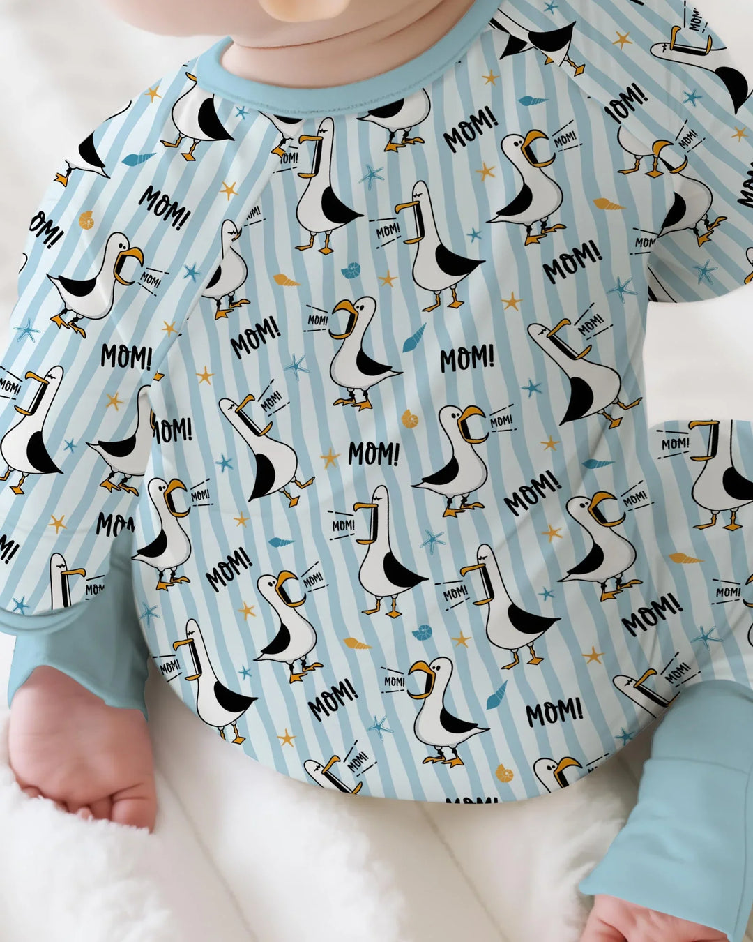 Seagull mom Mom MOM Bamboo Convertible Zippy