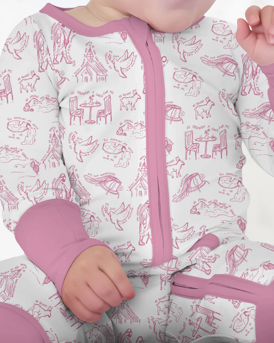Psalm 23 Sketch Bamboo Convertible Zippy