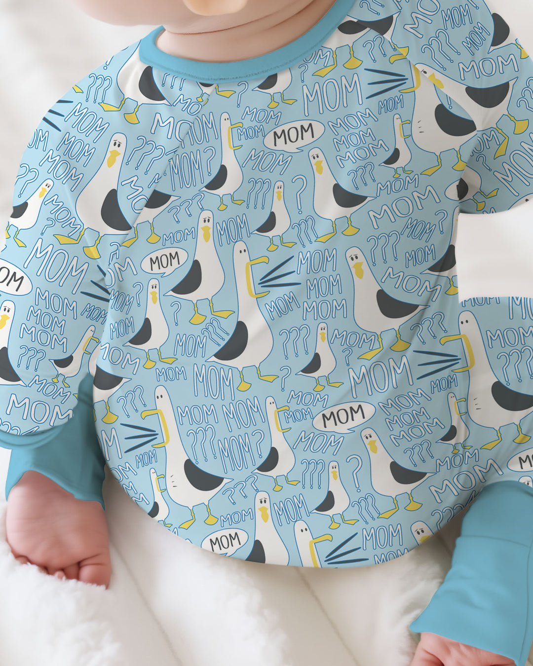 Funny Seagull MOM Convertible Zippy